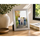 Splash Photo Frame - 4" W x 6" H - Brushed Aluminum-Frame Material: Aluminum