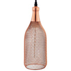 Modway Glimmer Bottle-Shaped Pendant Light - Rose Gold -Requires One E26 60W Bulb (not included)