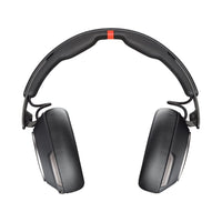 HP Poly Voyager Surround 85 Wireless Noise Cancelling Stereo Bluetooth Headset-Engage in what's important and avoid distractions with a headset that delivers rich, clear audio for calls and music. Work where you want and sound your best with 6 built-in boomless mics plus 4 more to support adaptive ANC.