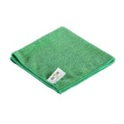 Globe Commercial 3130G Microfibre Cloth - 16" x 16" - Green - 10Pack-Withstands hundreds of launderings