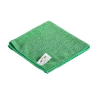Globe Commercial 3130G Microfibre Cloth - 16" x 16" - Green - 10Pack-Withstands hundreds of launderings