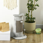 PawHut 23" H Cat Scratching Post with Play Balls - Grey-Corner sisal scratching post for natural instincts 