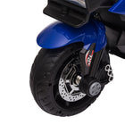 Aosom 6V Kids Electric Pedal Motorcycle with Music - Blue-High-quality and rechargeable battery (MSDS approved) and charger (CUL approved) are included in the package 