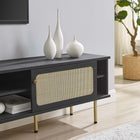 Modway Cambria 70" TV Stand - Black-Particleboard Construction
