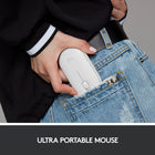 Logitech Pebble M350 Wireless Mouse - White-Stays powered for up to 18 months on a single AA battery