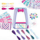 Make it Real Friendship Bracelet Maker-Add the patten into the bottom roller, allows you to follow the design step by step and quickly get great results
