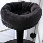 PawHut 60" Multi-Level Plush Cat Tree - Dark Grey-Colour: Dark Grey 