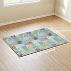 Qaba Baby Play Mat - Large Foam Playmat - 77" L x 58" W - Alphabet & Track Theme-Thick XPE foam provides a safe play area 