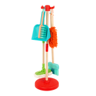 Battat Toy Cleaning Set-Handy Features: The mop head is removable and machine-washable, while the brush and dustpan fit together