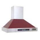 KUCHT KRH3615-R 36" 900 CFM Wall Mounted Range Hood - Stainless Steel/Red-LCD display with sensor touch allow you to choose the right speed