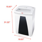 HSM Securio B32CL5 7-Sheet Micro-Cut Office Shredder-Anti-Jam Technology & Energy Management Control System EcoSmart: Particularly low power consumption of 0.1 watts in standby mode