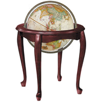 Replogle Queen Anne 16" Antique Ocean Floor Globe - English-The queen anne is fully equipped featuring:
