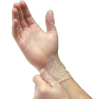 Suretouch 240 Series Vinyl Powder Free Disposable Gloves - Medium - Clear - 100 Pack-Powder Free
