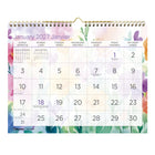 Blueline 2027 Hibiscus Monthly Wall Calendar - 8" x 11" - Bilingual-12 Months, January to December