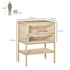 PawHut 31.5"H Fir Wood Hamster Cage-Hinged top and front door can be opened for easy cleaning and access