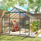 Outsunny 16' x 8' Aluminium Polycarbonate Greenhouse with Adjustable Roof Vent- Aluminium frame built for long-term use
 