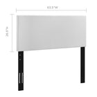 Modway Taylor Upholstered Linen Fabric Full/Queen Headboard - White-Soft Linen Fabric Upholstery