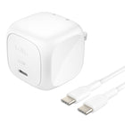 Belkin Boost Charge 65W Wall Charger with USB Type-C Cable - White-PD fixed profiles: 5 V/3 A, 9 V/3 A, 12 V/3 A, 15 V/3 A, 20 V/3.25 A