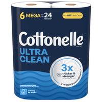 Cottonelle Ultra CleanCare Mega Roll Toilet Paper - 6 Pack-284 sheets per roll
