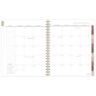 AT-A-GLANCE 2027 Large Weekly/ Monthly Planner - 11-¼" H x 9" W - Badge Floral - Bilingual-Durable poly cover with foil accents