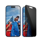 PanzerGlass Ultra-Wide Fit Privacy Screen Protector iPhone 16/15 - Black-With this privacy screen protector your personal info is safe from the prying eyes