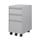 Ceha MDG Series Box-Box-File Mobile Pedestal - Metal Grey-Secure Storage: Lockable central system with 2 keys for peace of mind.