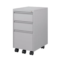 Ceha MDG Series Box-Box-File Mobile Pedestal - Metal Grey-Secure Storage: Lockable central system with 2 keys for peace of mind.