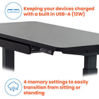 Motionwise M2 Series 48"W Electric Sit-Stand Desk with Dual Motors and Pull-Out Drawer - Black-Hassle-Free Packaging: The Motionwise desk ships in a single box, simplifying both delivery and assembly, so you can start using it right away. No more waiting or shipping hassles!