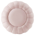 Modway Celebrate Channel Tufted Performance Velvet Ottoman - Pink-Non-Marking Foot Glides
