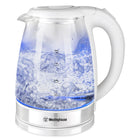 Westinghouse Glass Kettle - 1.8L-Generous capacity: 1.8L for large batches of hot beverages.