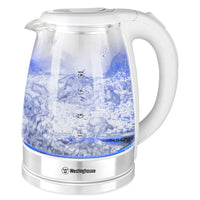 Westinghouse Glass Kettle - 1.8L-Generous capacity: 1.8L for large batches of hot beverages.