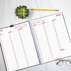 Brownline 2027 DuraFlex Weekly Planner with Textured 2-Piece Poly Cover - 11" x 8-1/2" - Black-Black