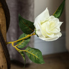 Outsunny 3' Artificial Rose Tree - White - 2 Pack-For indoor or outdoor use—great for homes, offices, and more 