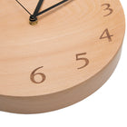 Decent Living Wooden Wall Clock - Solid Beech - Digit Face - D220-Accurate and reliable timekeeping