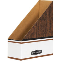 Bankers Box Magazine Files - Letter Size - White-Our strongest magazine file holder for daily reference
