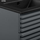 Modway Render 18" Bathroom Vanity - Grey/Black-Assembly Required