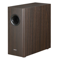 Edifier T5s 8" Long-Throw Woofer 70W RMS Powered Subwoofer with Built-in Amp and 35Hz Deep Bass – Brown-Precision digital signal processing: Featuring a high-performance analog front end and digital amplifier, the subwoofer ensures accurate audio conversion and amplification. The built-in digital signal processor (DSP) enables precise low-pass filtering and phase alignment for seamless integration with your speaker system