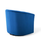 Modway Prospect Performance Velvet Swivel Armchair - Navy-No Assembly Required