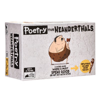 Exploding Kittens Poetry For Neanderthals Game-You must speak in single syllables or get hit with stick