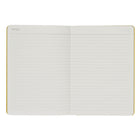Gry Mattr Contrast Notebook with Pen - Yellow-Elastic Closure