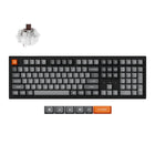 Keychron K10 Max White LED Wireless Mechanical Keyboard - Hot-Swappable - Brown Switch - Full-Size Layout - Black-Exceptional Connectivity: Seamlessly switch between devices with the 2.4 GHz wireless connection or Bluetooth 5.1, offering rapid response times and multitasking capabilities across your computer, phone, and tablet.
