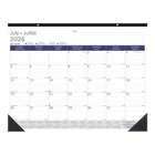 Blueline 13 Months Monthly Academic Desk Pad - July to July - 22" L x 17" W - Bilingual-13 Months, July to July