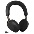 Jabra Evolve3 75 UC PAD - Black-A built‑in rechargeable battery provides up to 22 hours of talk time or 110 hours of music, with rapid charging that delivers up to 5 hours of use from just 5 minutes of charging