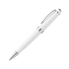 A.T. Cross Bailey Light Polished White Resin and Gold Tone Ballpoint Pen - Fine - Black Ink-Fine-point tip produces 0.27mm line width for crisp lines and excellent visibility.