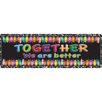 Ashley Productions The Original Fun Mat Mat Runner - 15.5" x 47" - Together we are Better-Measurements and Design: The Together we are Better Mat Runner measures 15.5" x 47".