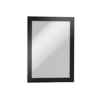 Durable Duraframe Half Letter Frame - 8.5" W x 5.5"  H- Black - 2 Pack-Magnetic Sign holder