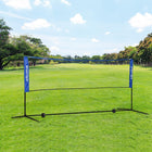 Soozier Portable Badminton Net - 10' - Blue-Strong metal frame resists rust
