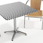 Flash Furniture 31.5'' Square Aluminum Indoor-Outdoor Table with 2 Beige Rattan Chairs (TLH-ALUM-32SQ-020BGECHR2-GG)-7