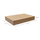 Eddie's Garment Box - 17X - 17" L x 11" W x 2-1/2" H - Kraft - 50 Pack-17" x 11" x 2-1/2"