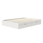 Nexera Hunter 2-Drawer Storage Bed - Full Size - White-Customizable Layout:Adaptable to room layout preferences. Accommodates both left and right drawer placement effortlessly